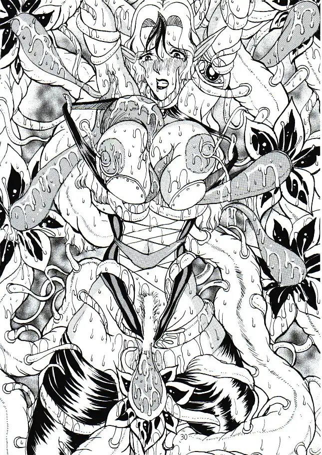 触手vsエルフ娘＋触手vsくのいち 10ページ