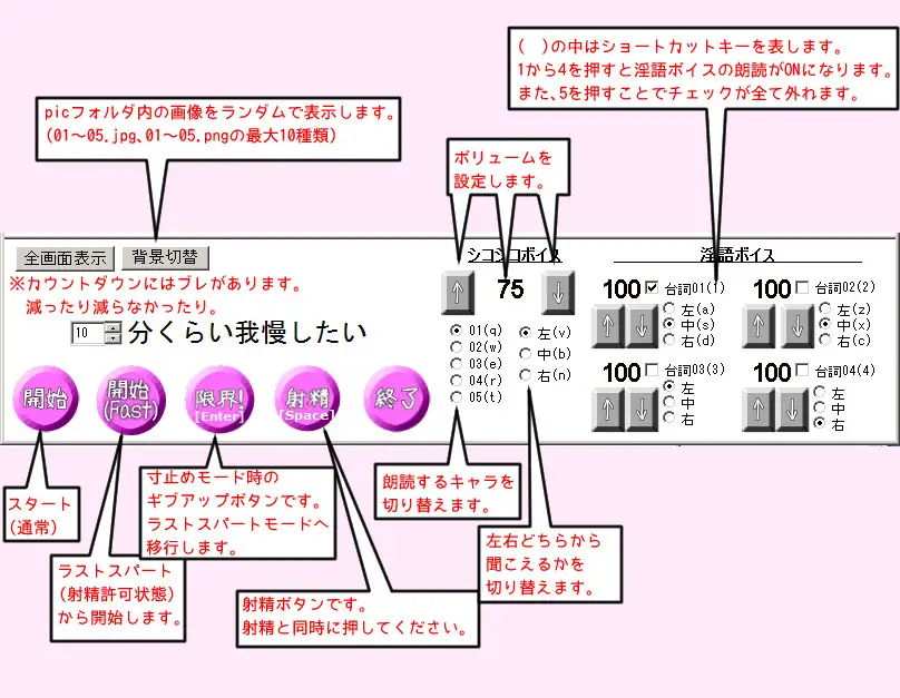半自動オナサポソフト シコリーダー！ Ver2.0 6ページ