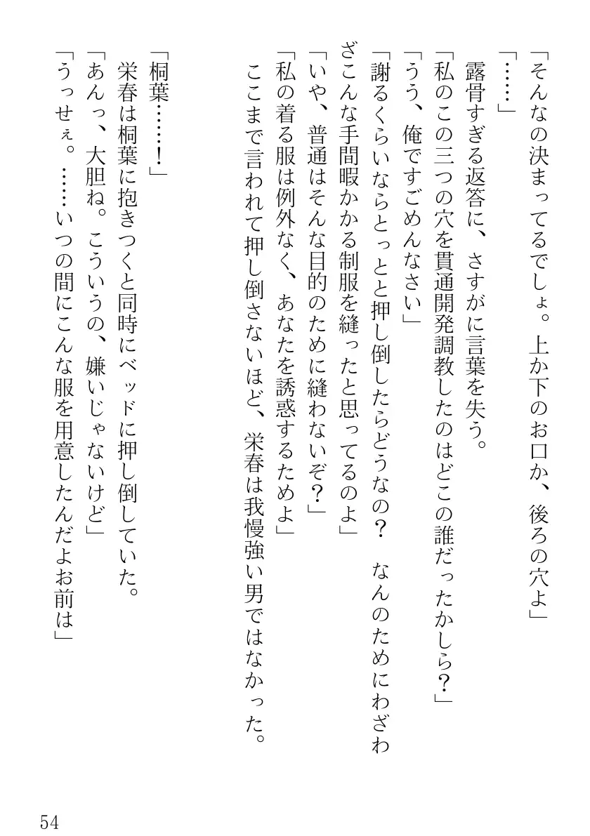ツンツンメイドはデレデレです 54ページ