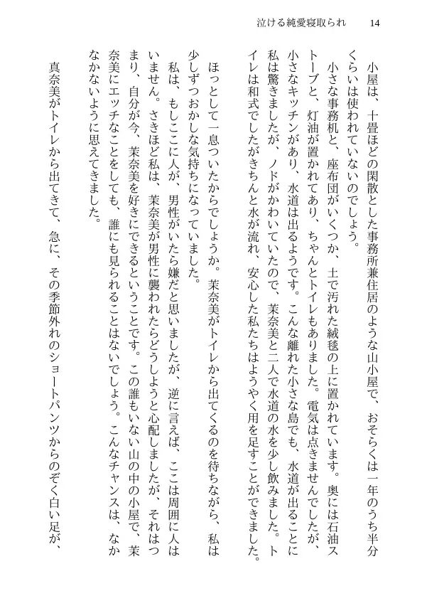 泣ける純愛寝取られ 僕のお嫁さんになると言ってくれた幼馴染みが知らないおじさんの子供を産むまで 14ページ