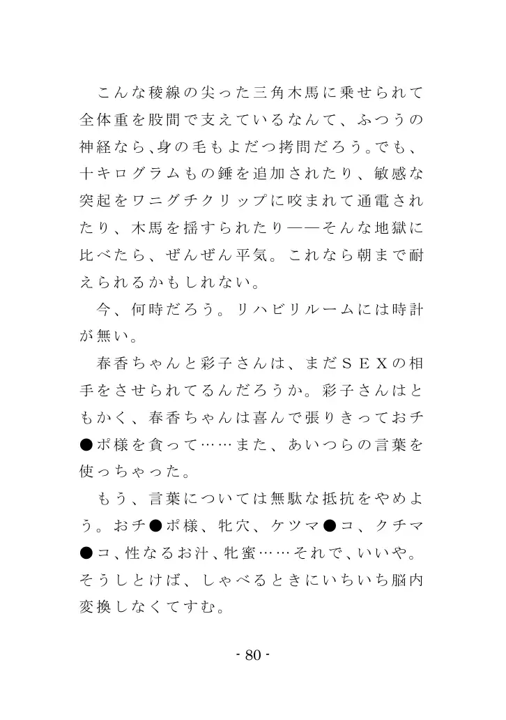 強●入院マゾ馴致（後編）〜絶海の孤島で繰り広げられる集団調教劇 80ページ