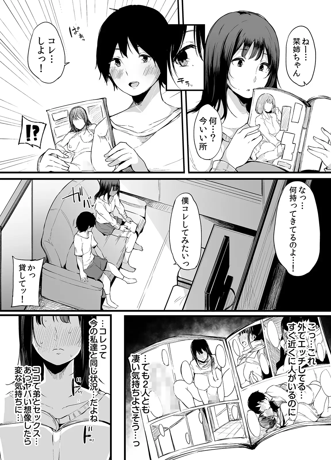 弟にエロ漫画と同じ事をされちゃうお姉ちゃんの話 2 1ページ