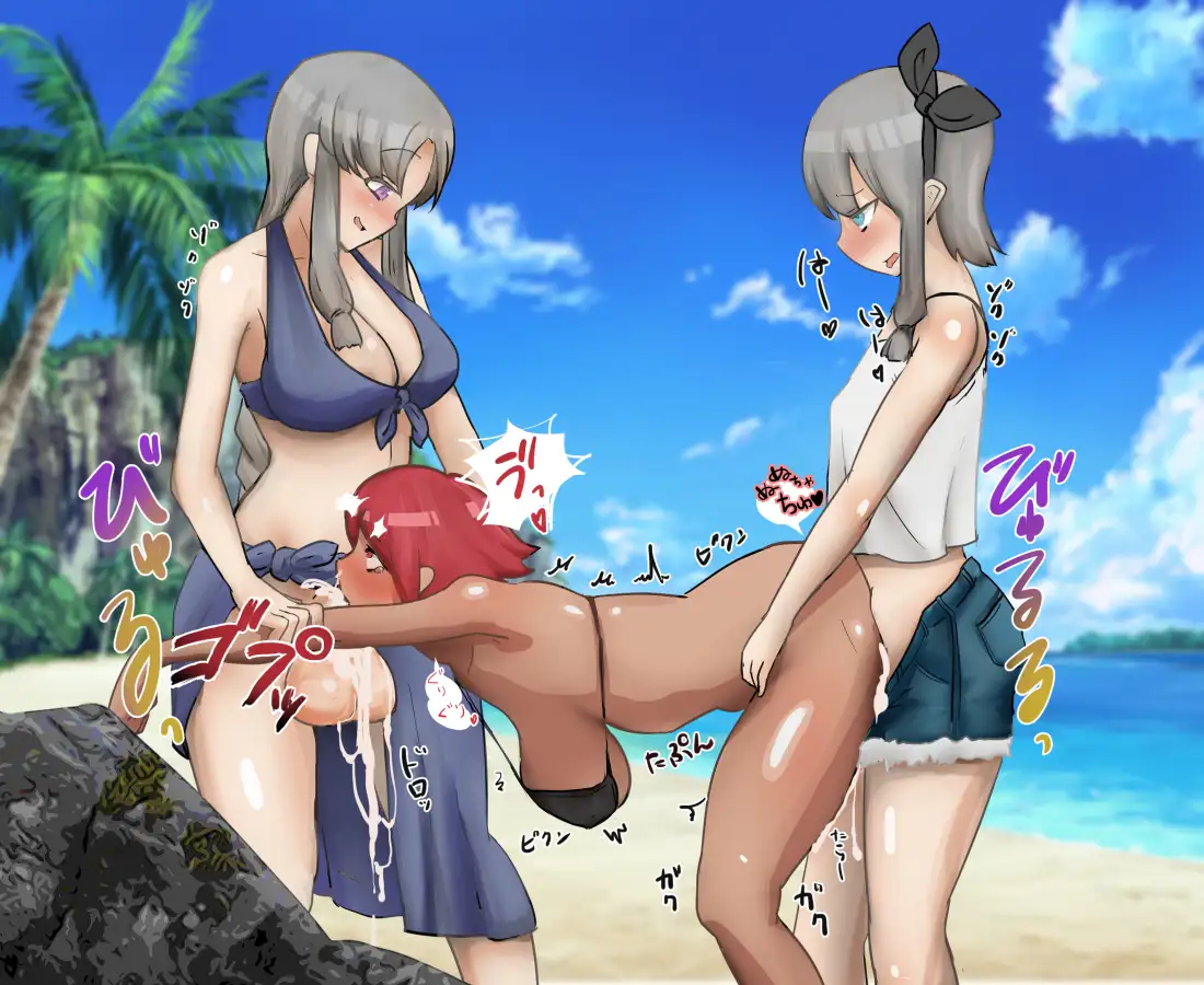 FUTA×FUTA 褐色爆根ふたなりがヤリチンふたなり姉妹にヤられちゃう話 5ページ