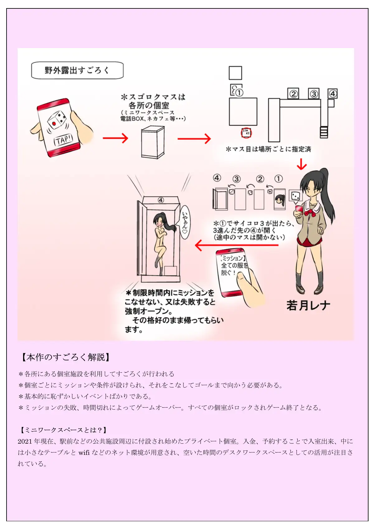野外露出すごろく 〜屈辱の羞恥ミッション！〜 フレッシュ版 3ページ