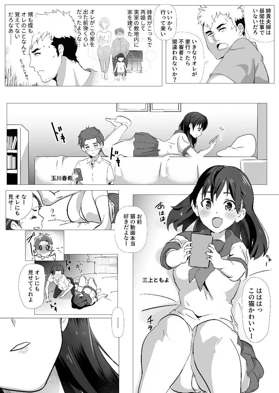 実家に帰って久しぶりに会った姪にカレシを喜ばせる！？中だしセックスレッスン 4ページ