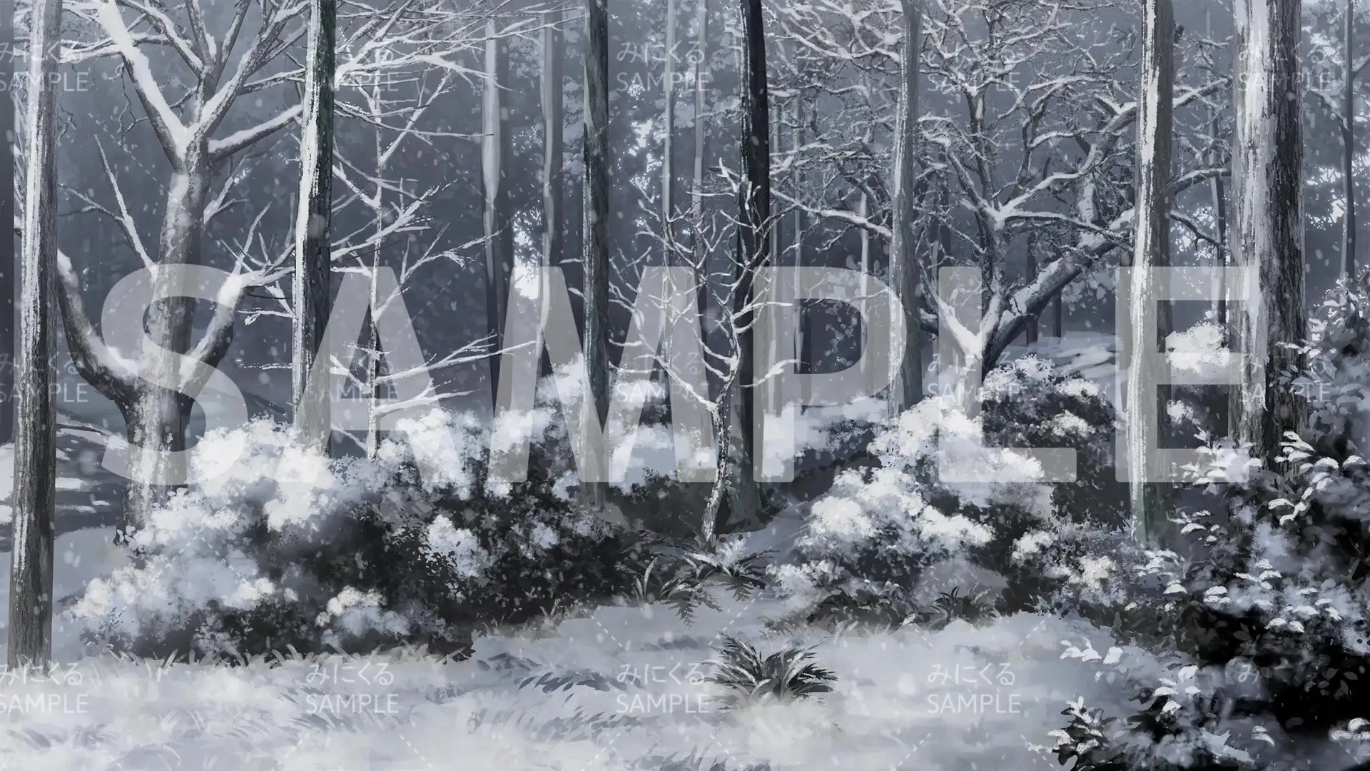 みにくる動く背景CG素材集『雪の日編』part01 2ページ
