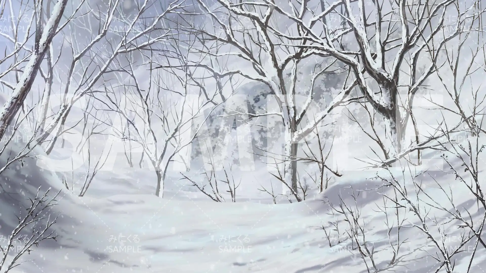 みにくる動く背景CG素材集『雪の日編』part01 6ページ