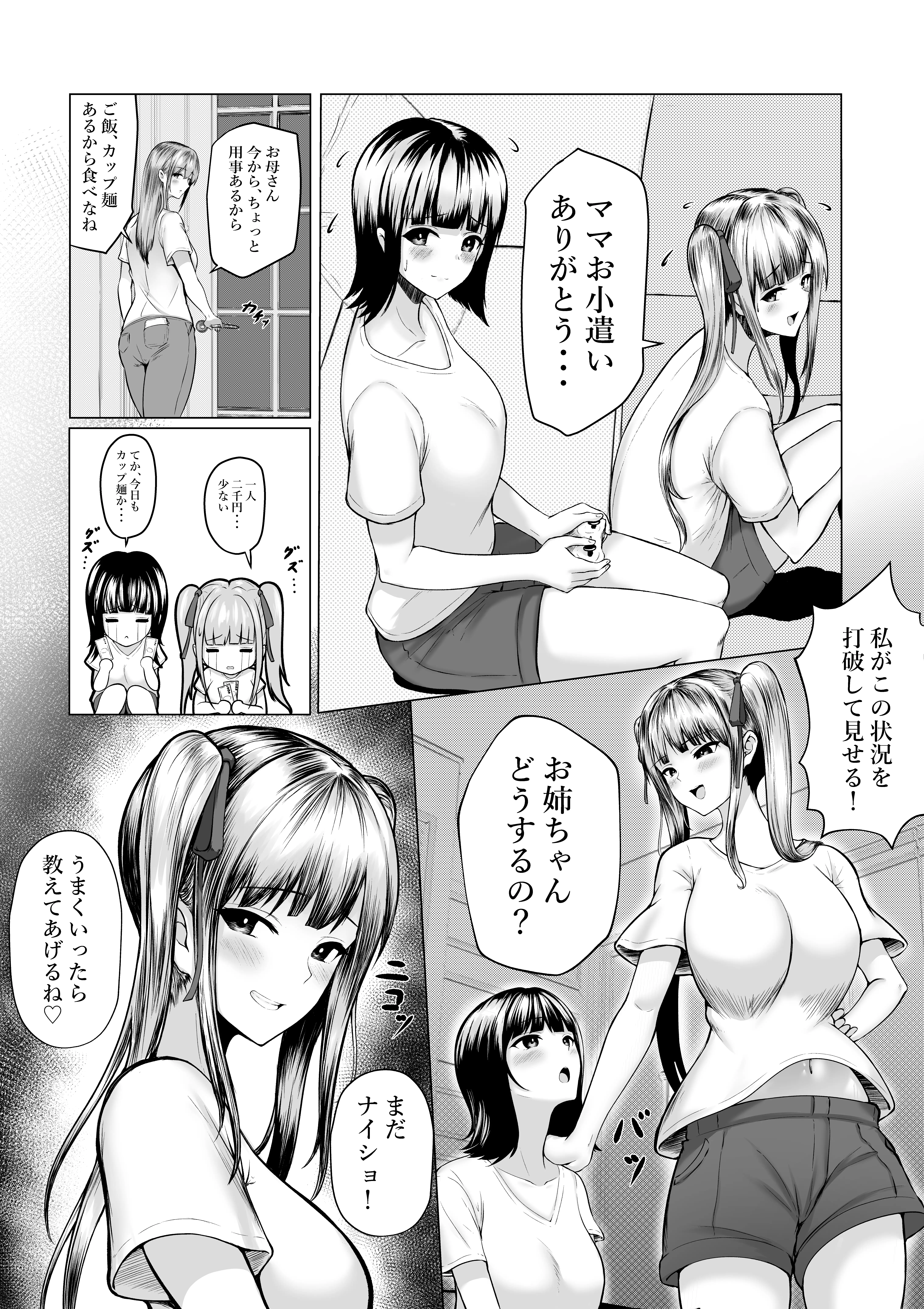 私たち名門女学園生は姉妹でパパ活してます 2ページ