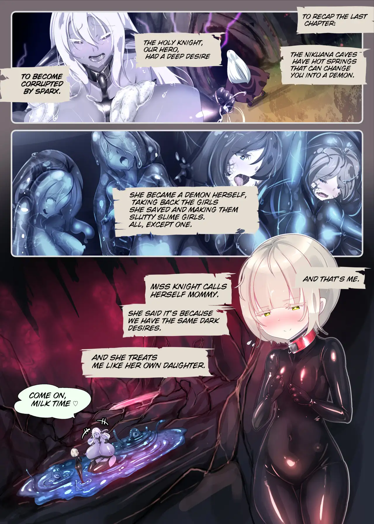 町娘の私がボテ腹淫魔になって触手苗床で産卵するまんが〜ナエドコボテニスト〜 3ページ