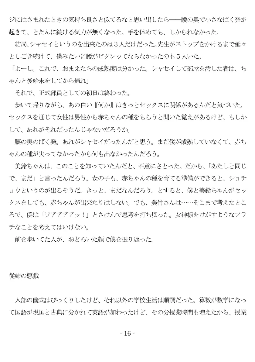 女神様と王女様といとこの（下）僕 17ページ