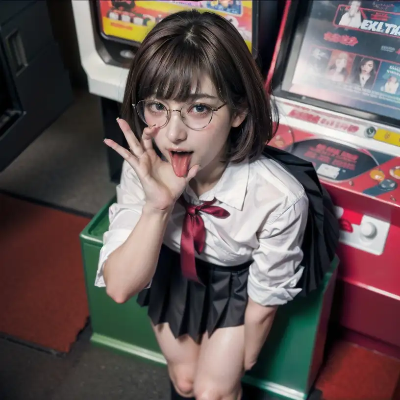 円光待ちJ●にいやらしく誘惑されるCG集 5ページ