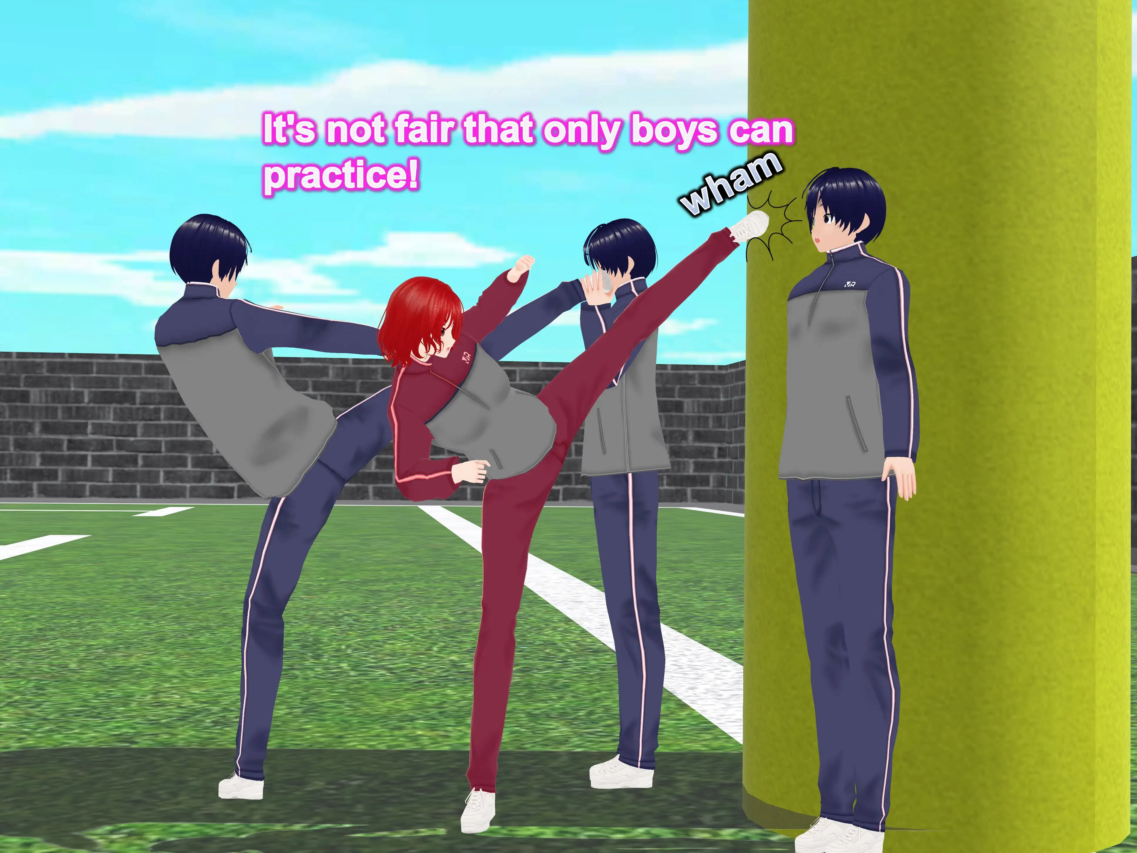Outgrowing only girls， Overtake boys， Growth sound. Rugby Arc 17ページ