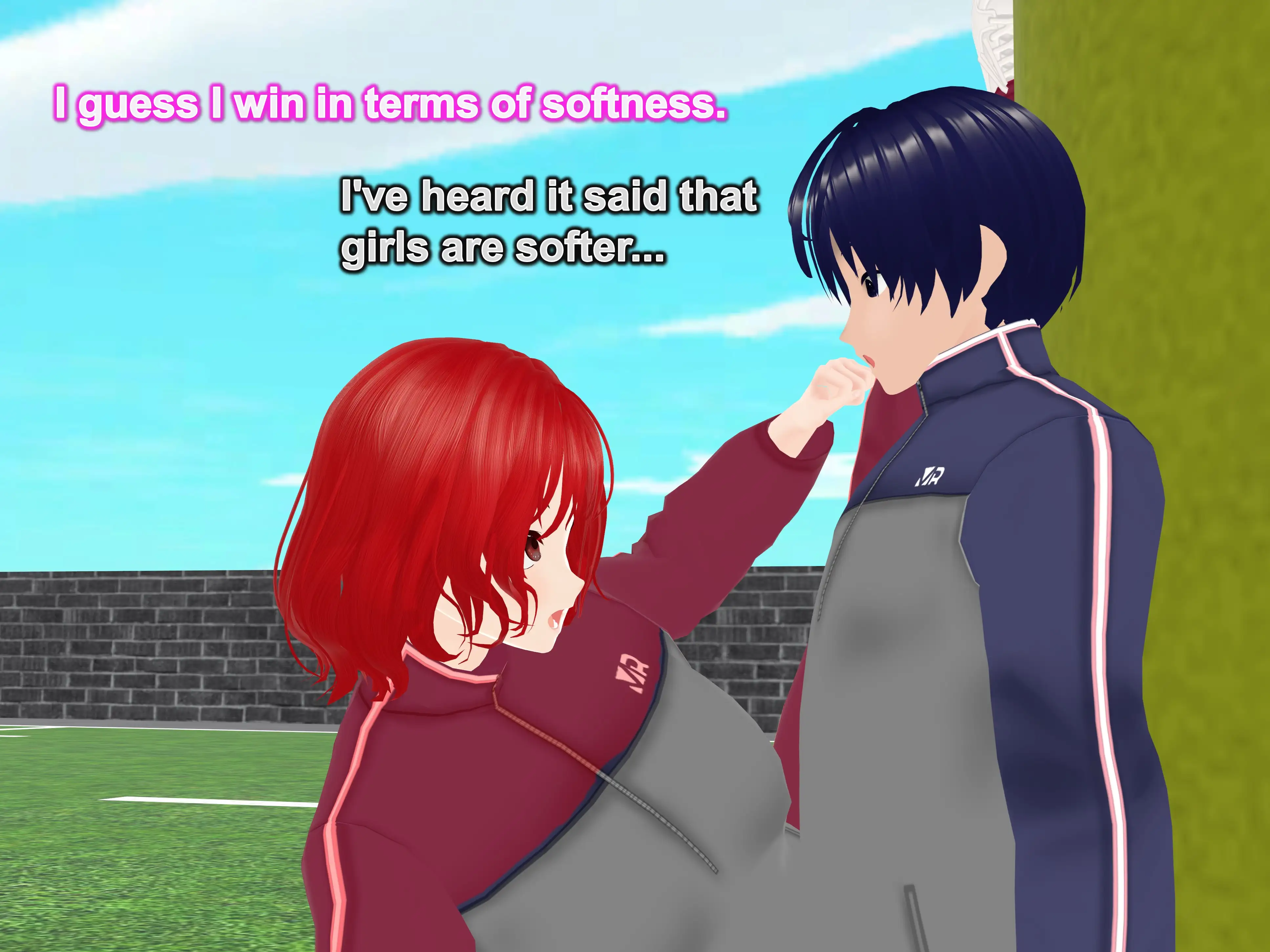 Outgrowing only girls， Overtake boys， Growth sound. Rugby Arc 23ページ