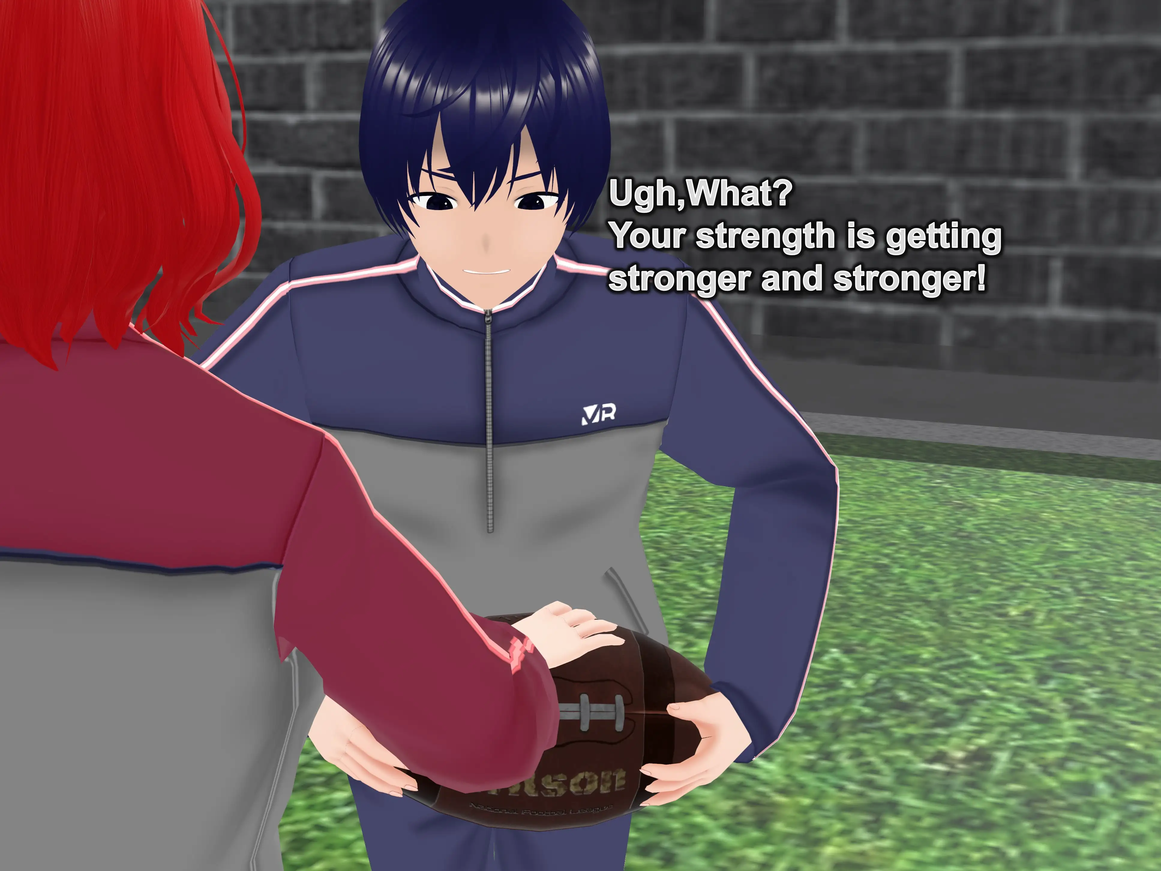 Outgrowing only girls， Overtake boys， Growth sound. Rugby Arc 34ページ