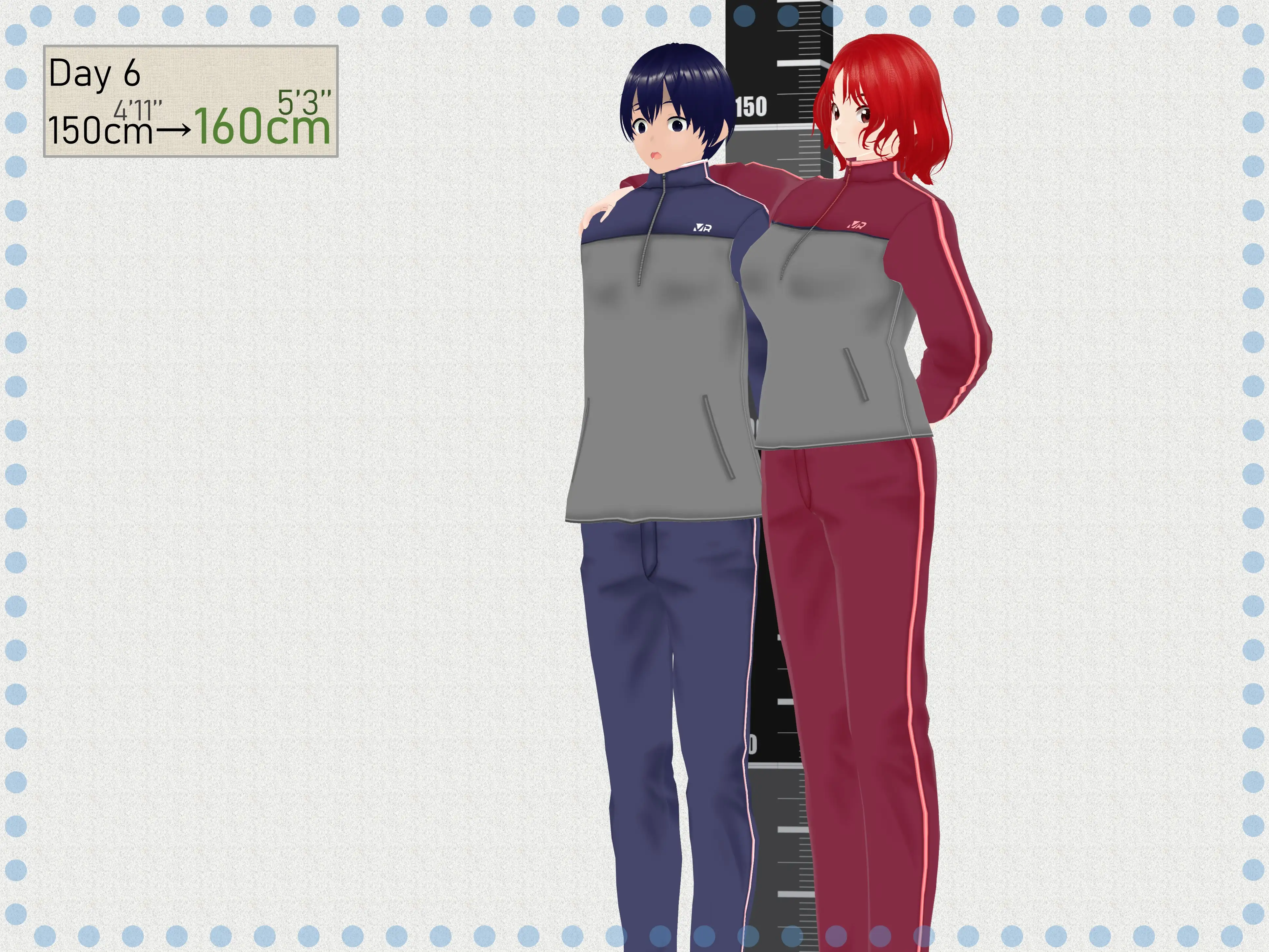 Outgrowing only girls， Overtake boys， Growth sound. Rugby Arc 37ページ