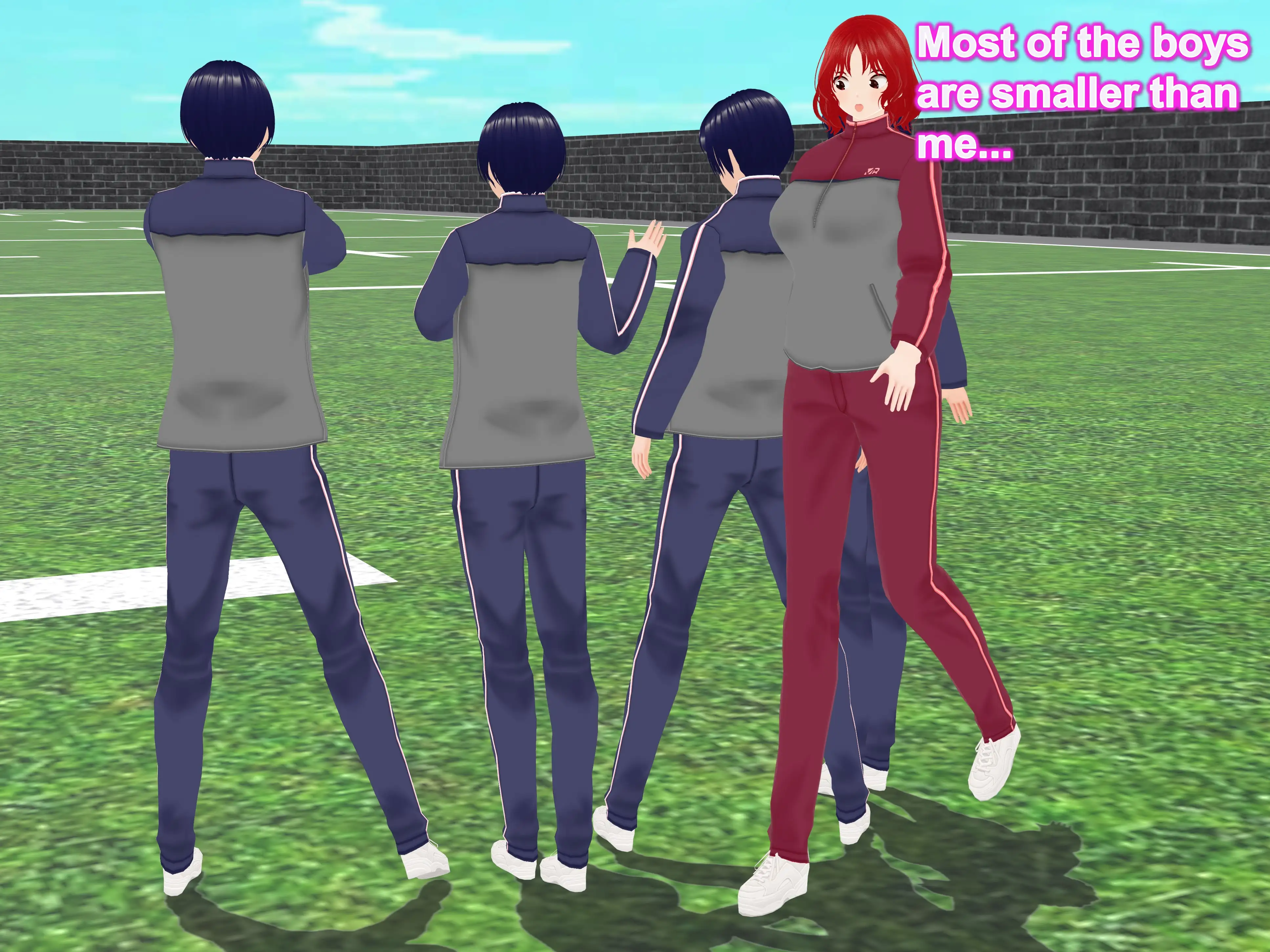 Outgrowing only girls， Overtake boys， Growth sound. Rugby Arc 39ページ