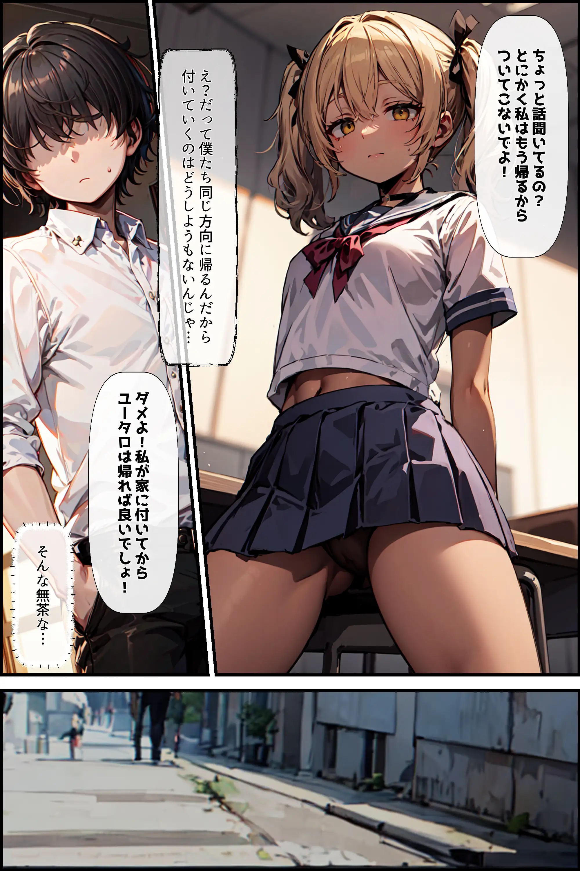 ジト目のギャルを犯してわからせる 4ページ