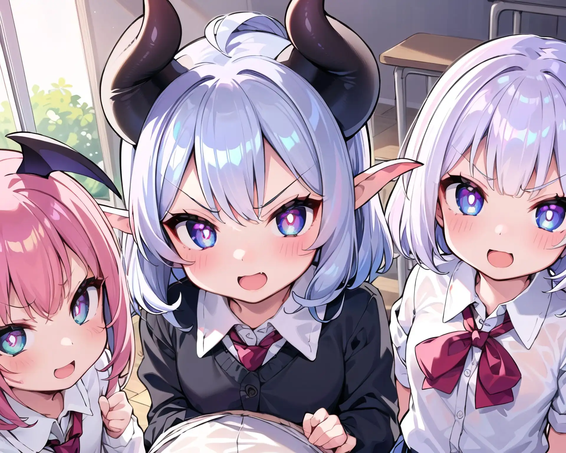 サキュバスxハーレム6_学生服編2 3ページ