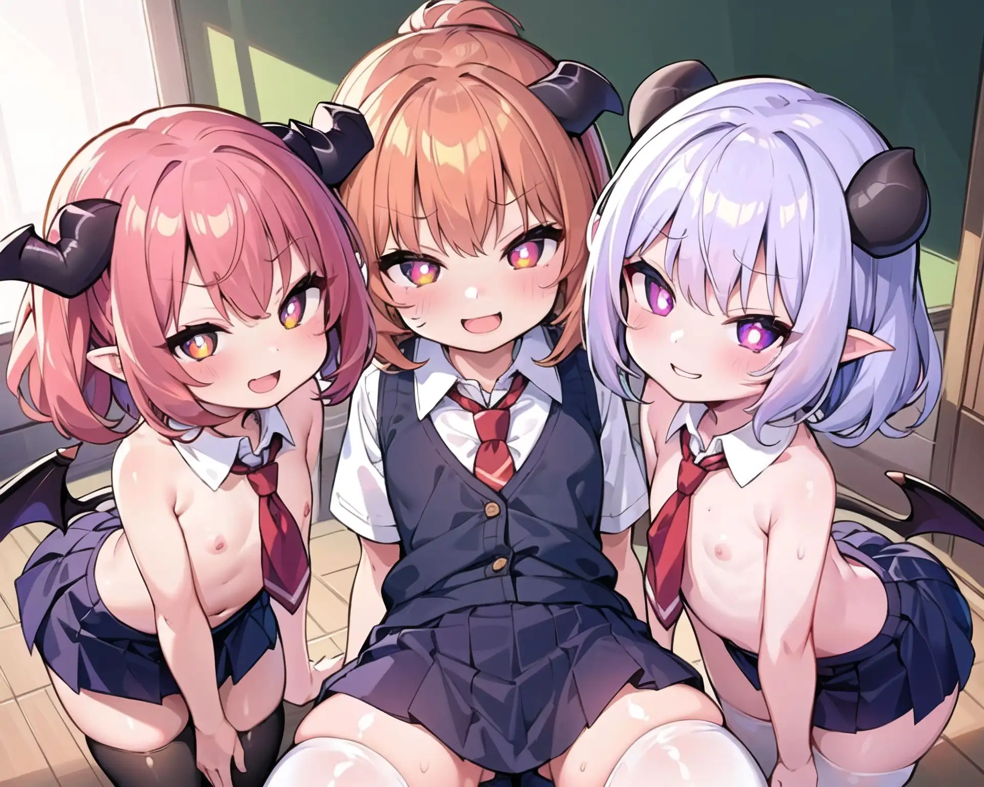 サキュバスxハーレム6_学生服編2 19ページ