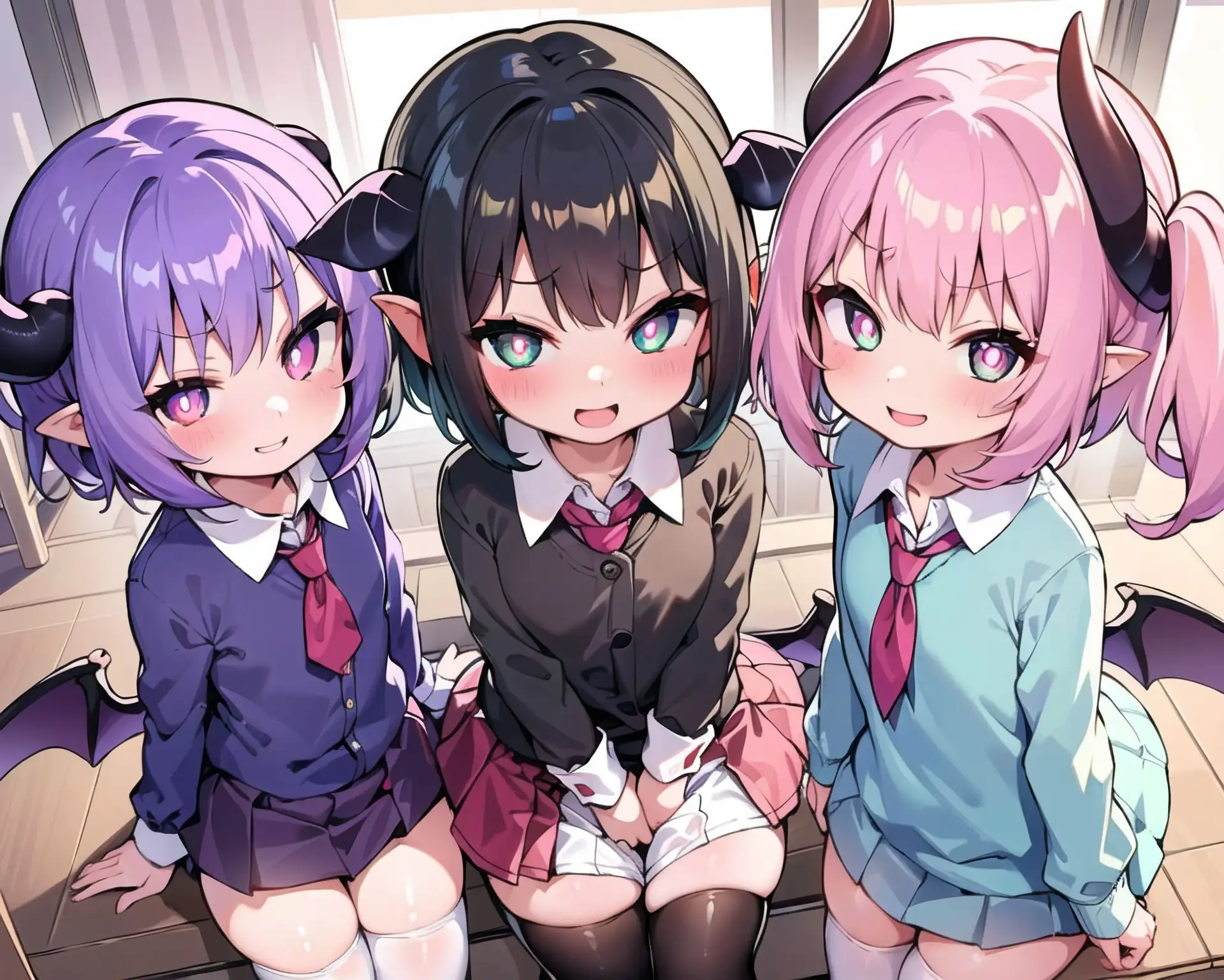 サキュバスxハーレム6_学生服編2 28ページ