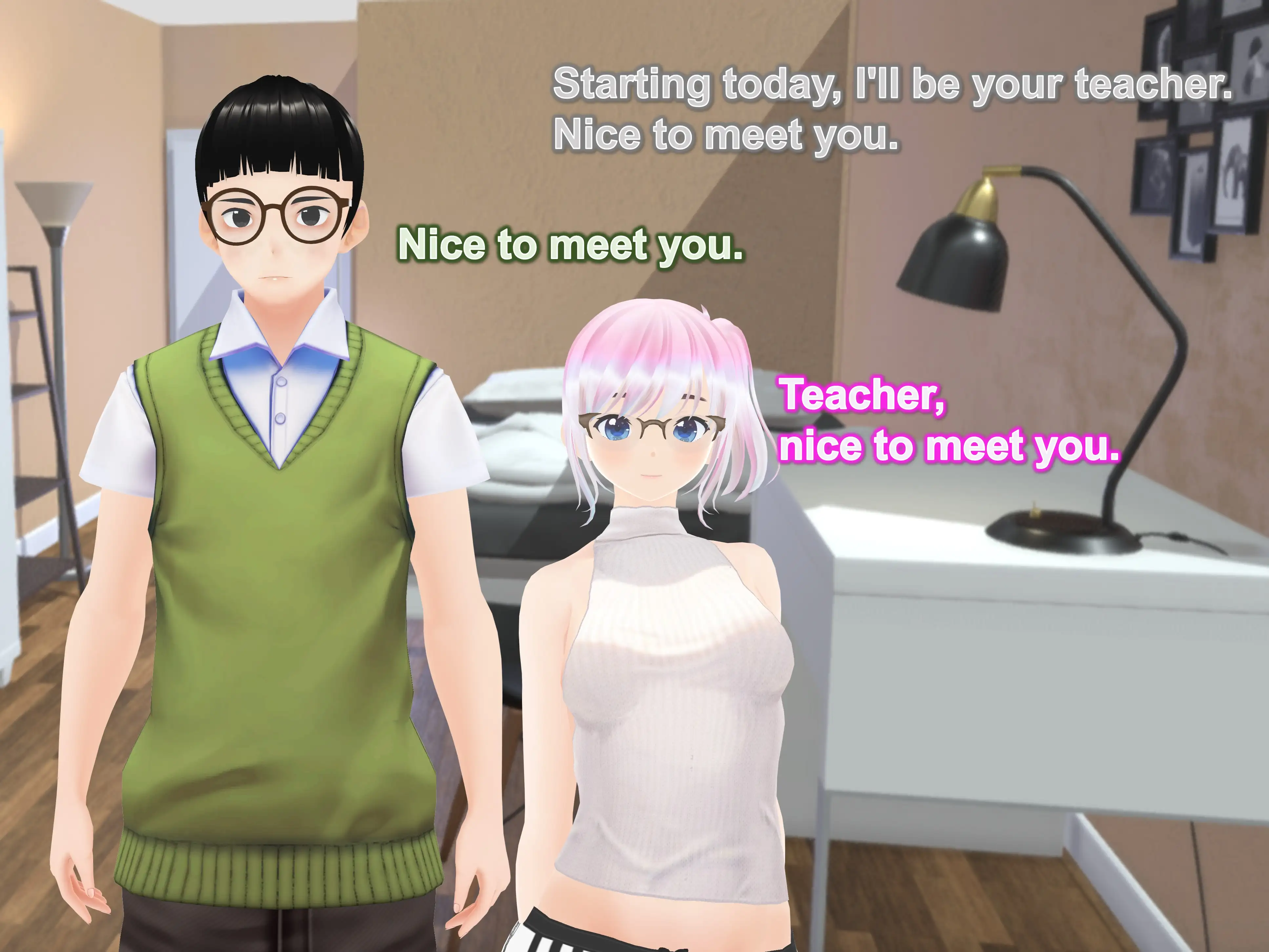 Outgrowing only girls， Overtake boys， Growth sound. Home tutor Arc 4ページ