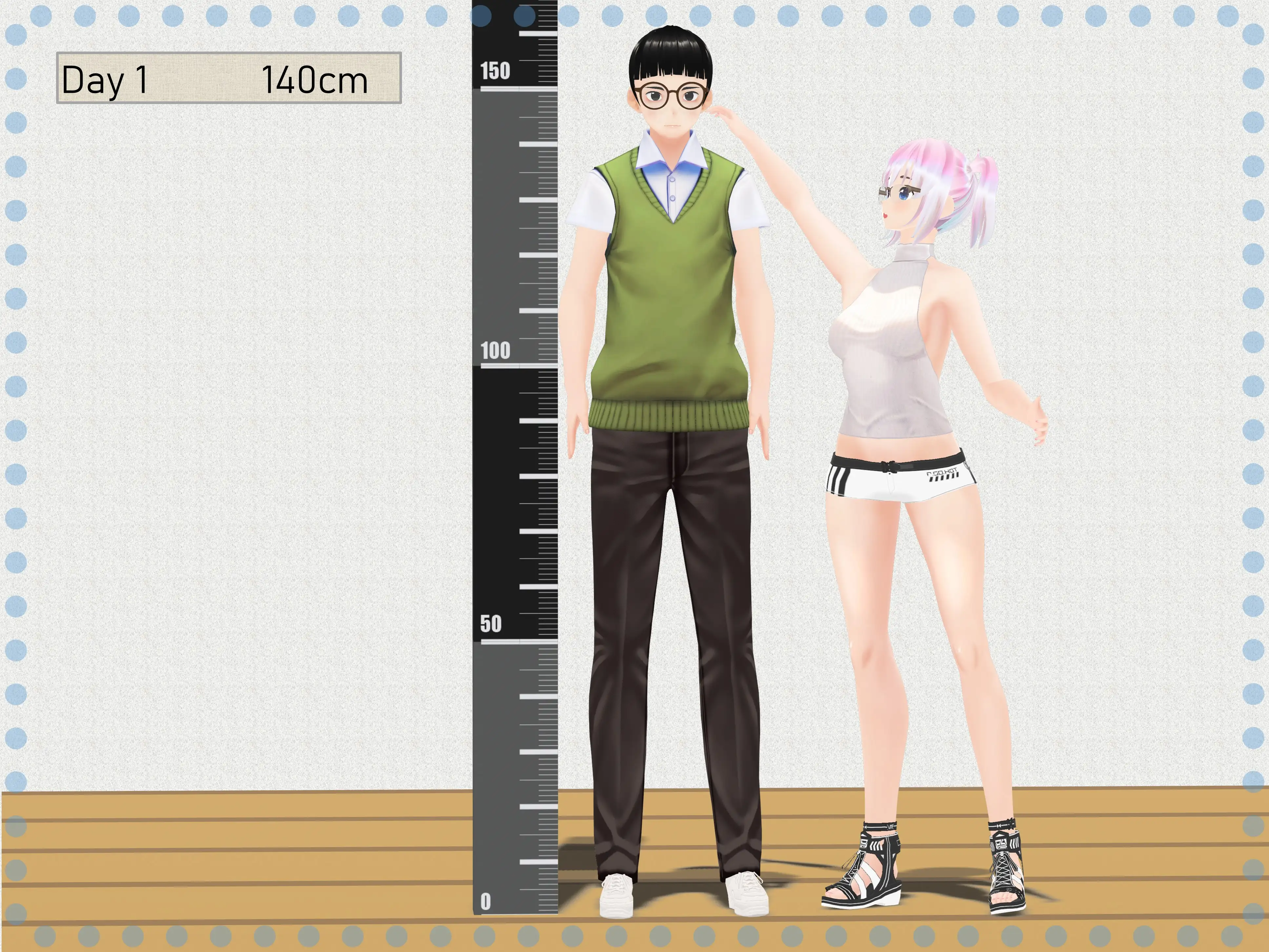 Outgrowing only girls， Overtake boys， Growth sound. Home tutor Arc 11ページ