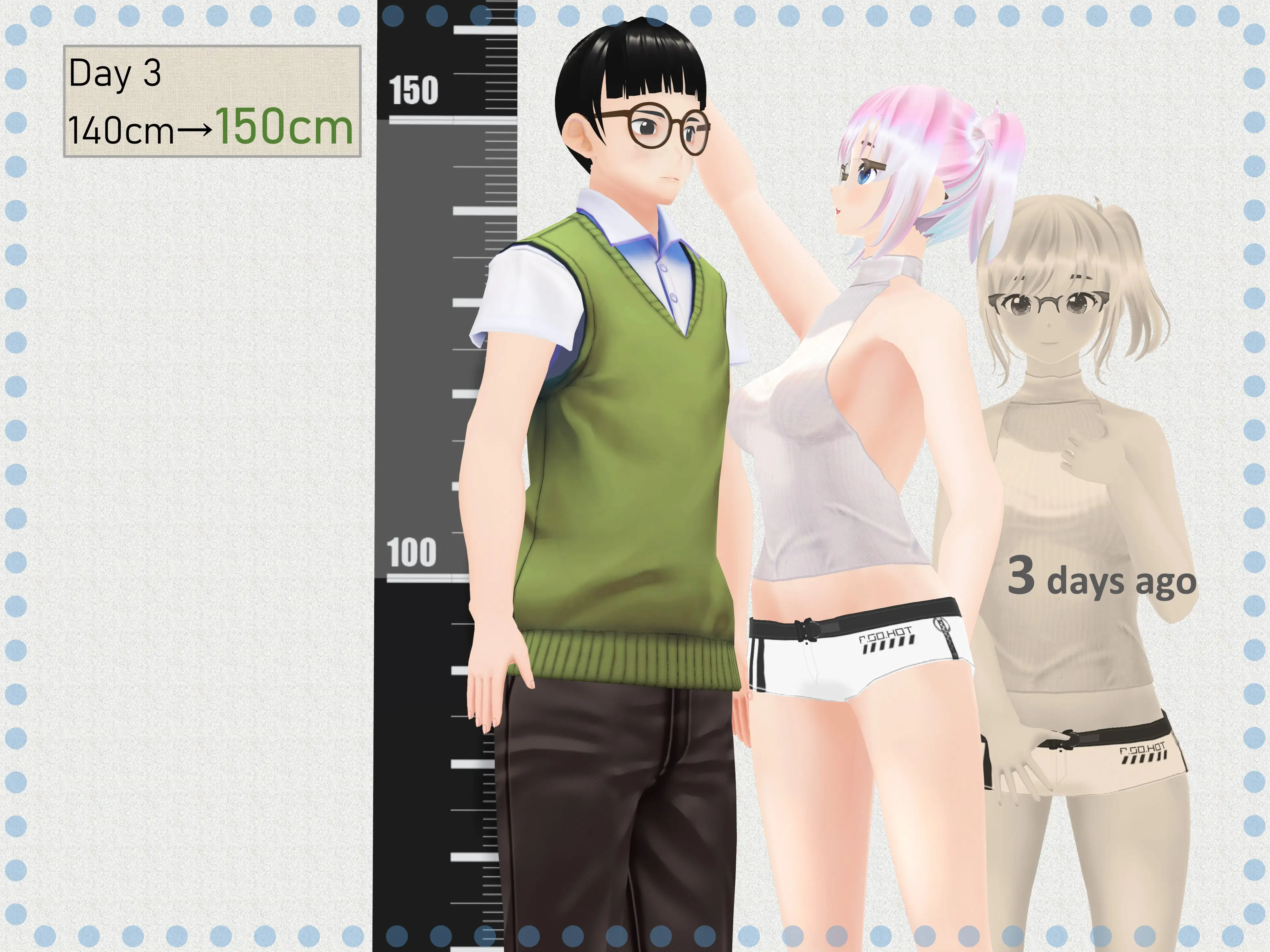 Outgrowing only girls， Overtake boys， Growth sound. Home tutor Arc 21ページ