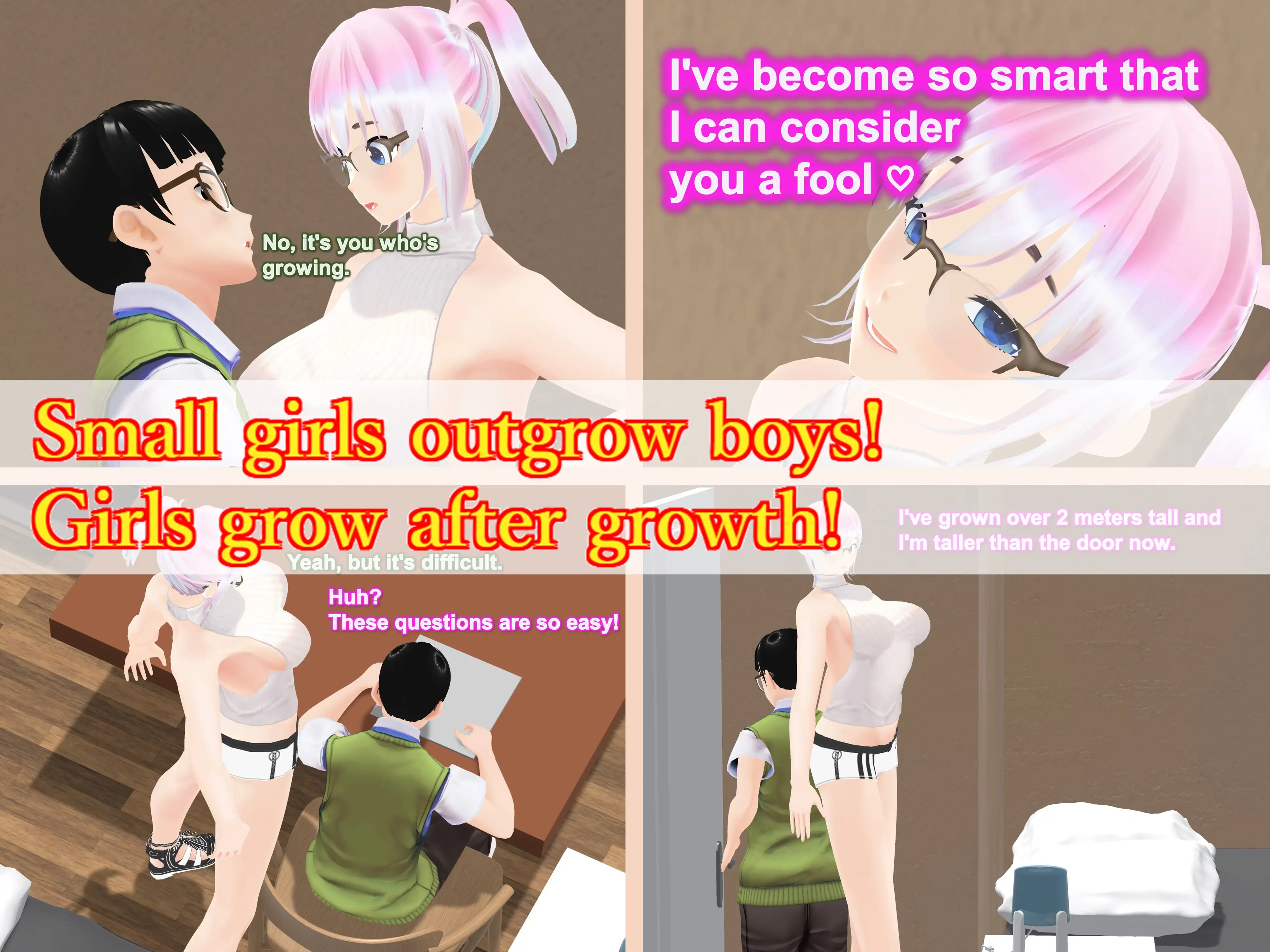 Outgrowing only girls， Overtake boys， Growth sound. Home tutor Arc 34ページ