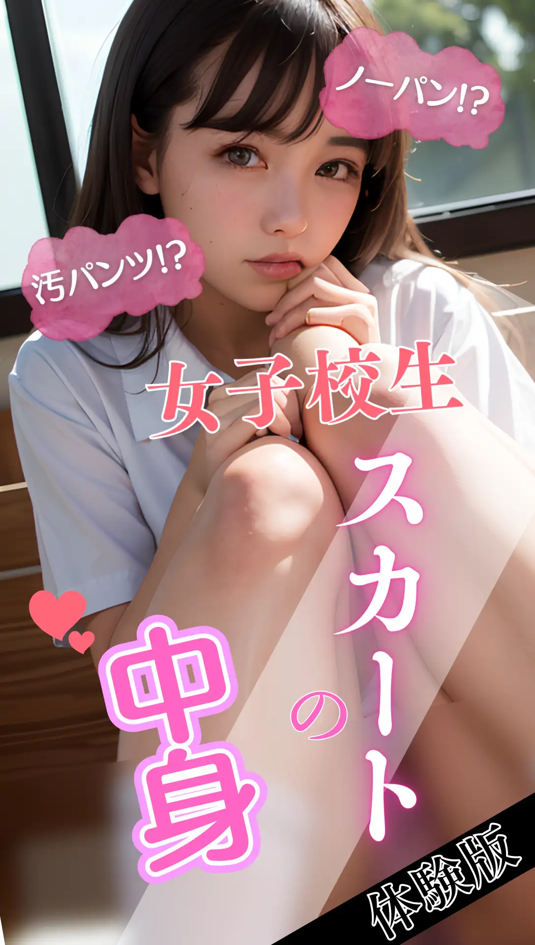 女子校生のスカートの下は汚パンツ！？ノーパン！？ 1ページ