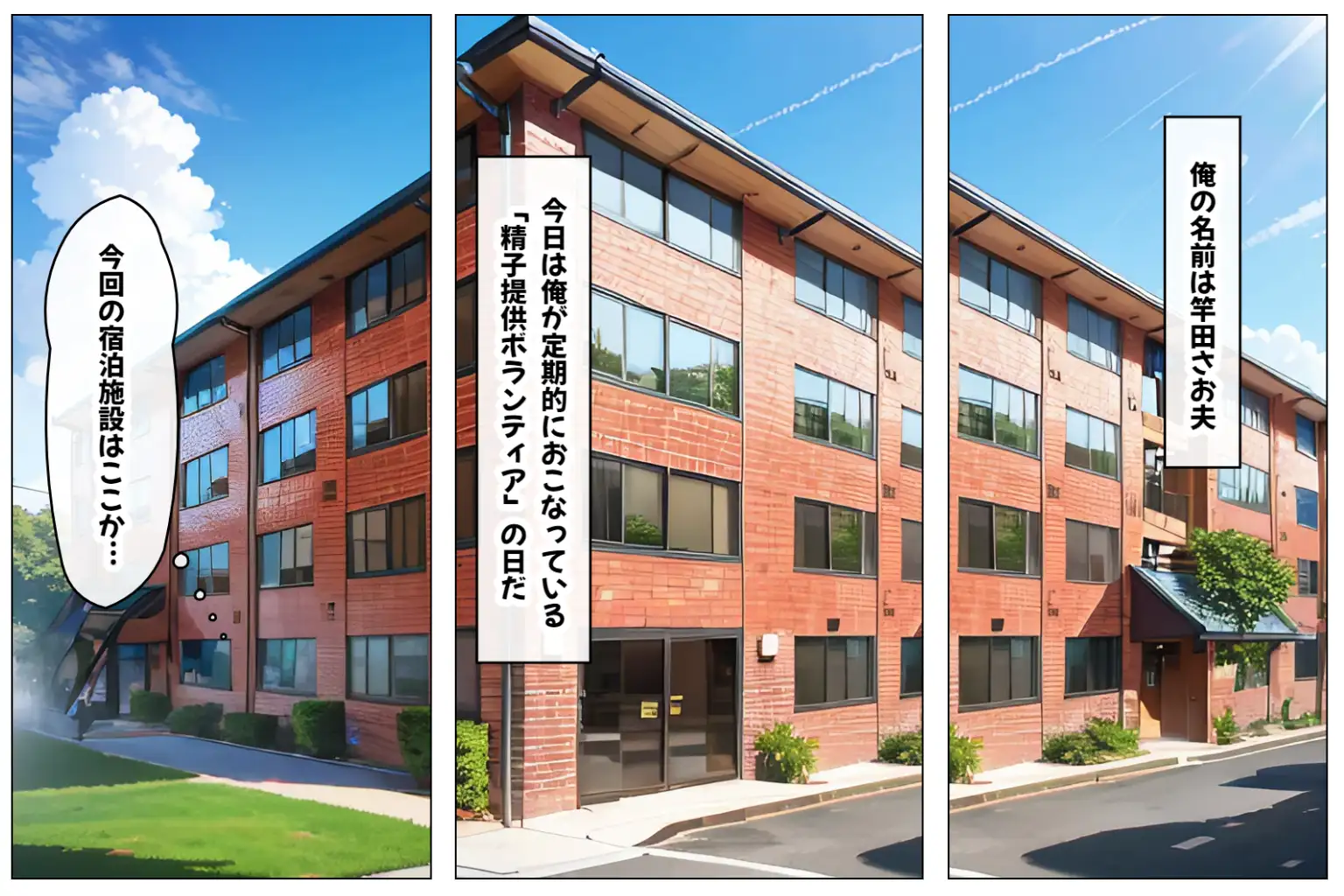 孕ませ妊娠ハーレム〜ボテ腹妊婦300人と種付けハーレム中出し生活〜【1ぺージ1コマのマンガ風完全ストーリー】 2ページ