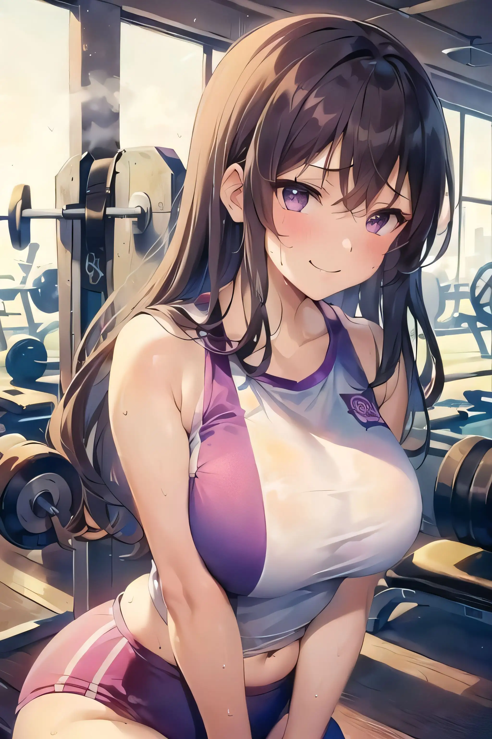 ノーモザイク！ジムのお姉さんの誘惑 1ページ