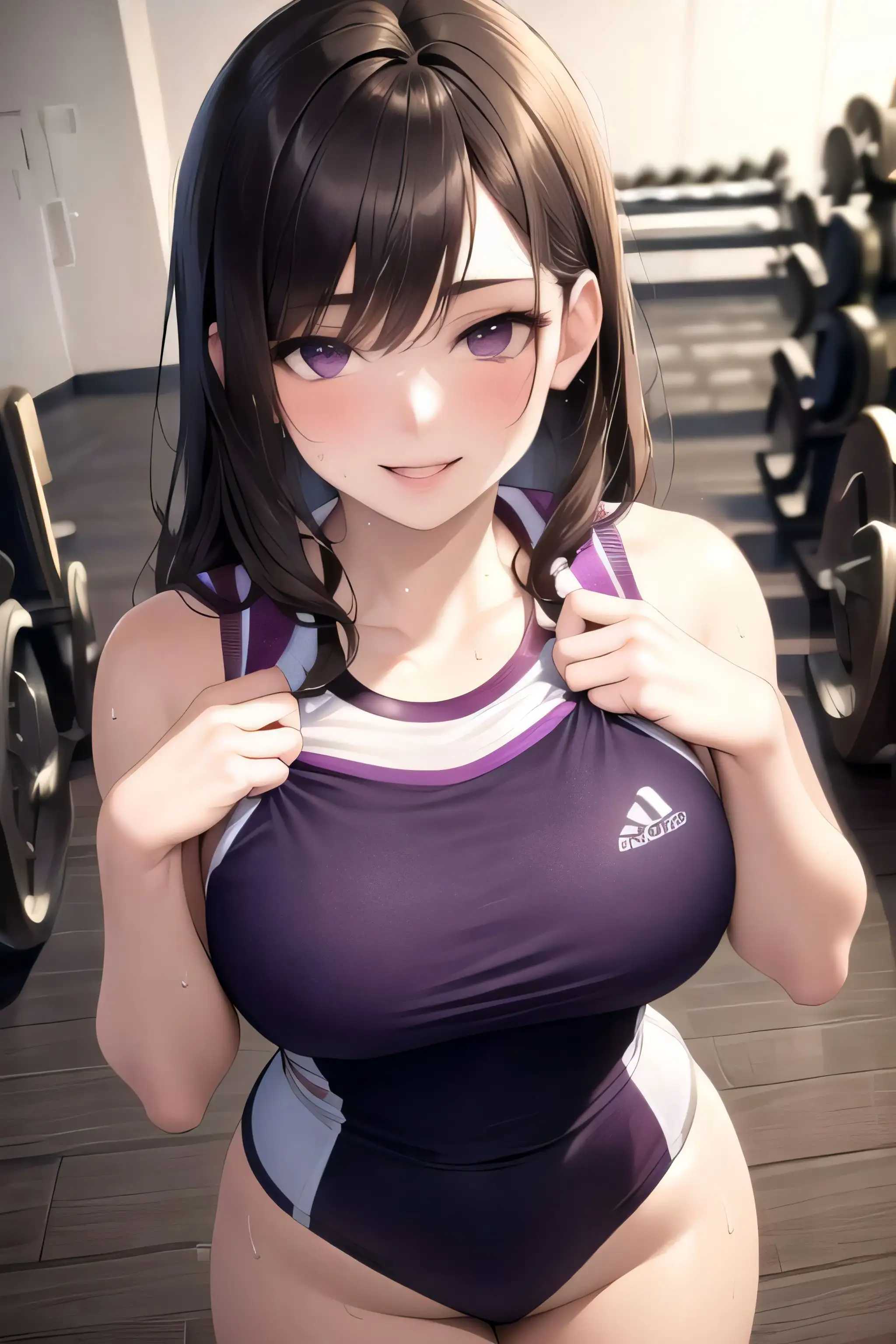 ノーモザイク！ジムのお姉さんの誘惑 9ページ