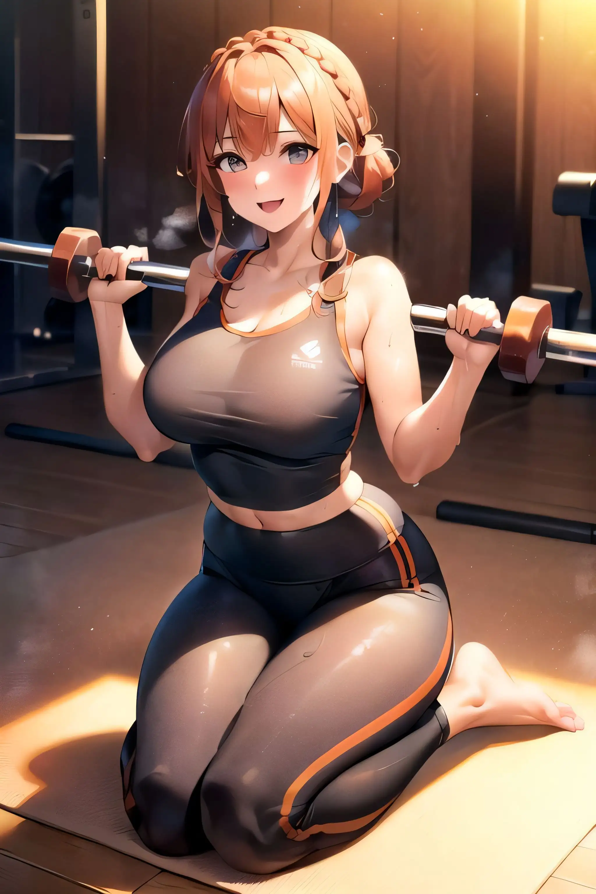 ノーモザイク！ジムのお姉さんの誘惑 10ページ