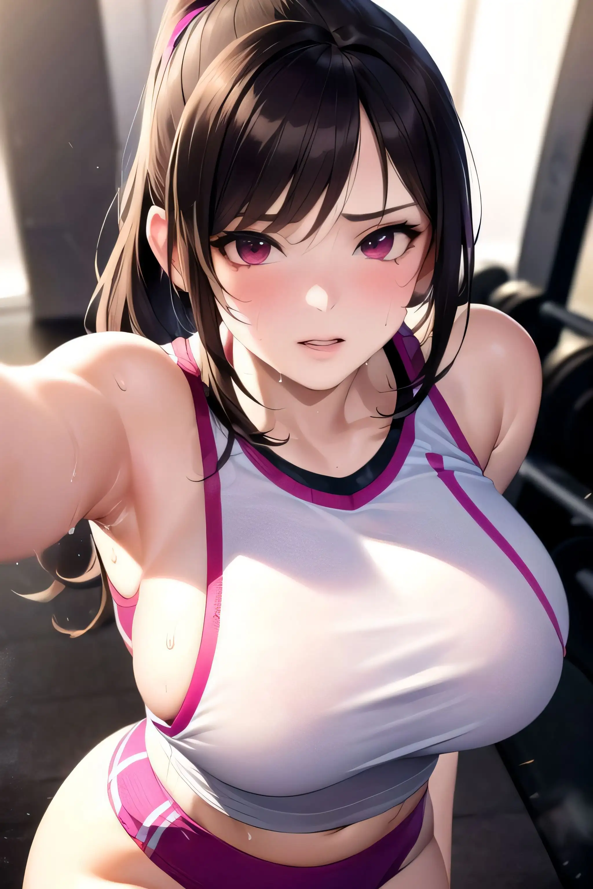 ノーモザイク！ジムのお姉さんの誘惑 12ページ