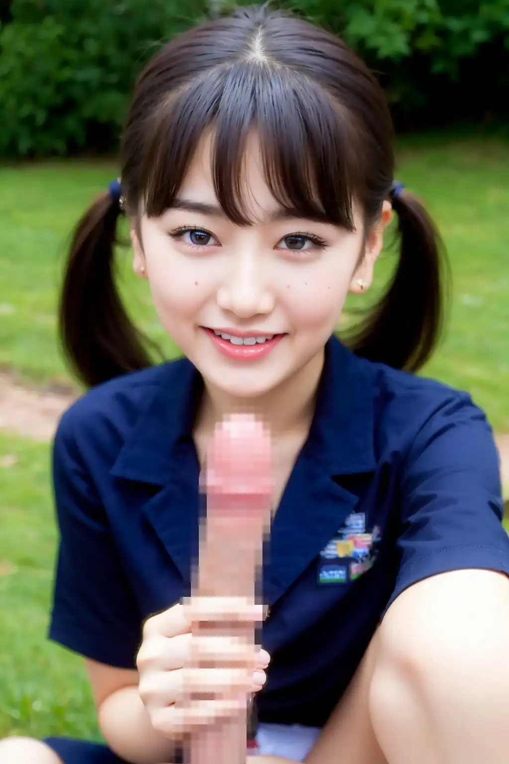 黒髪くぱぁ学園 〜 清楚JKが恥じらいマンコ見せつけ 2ページ