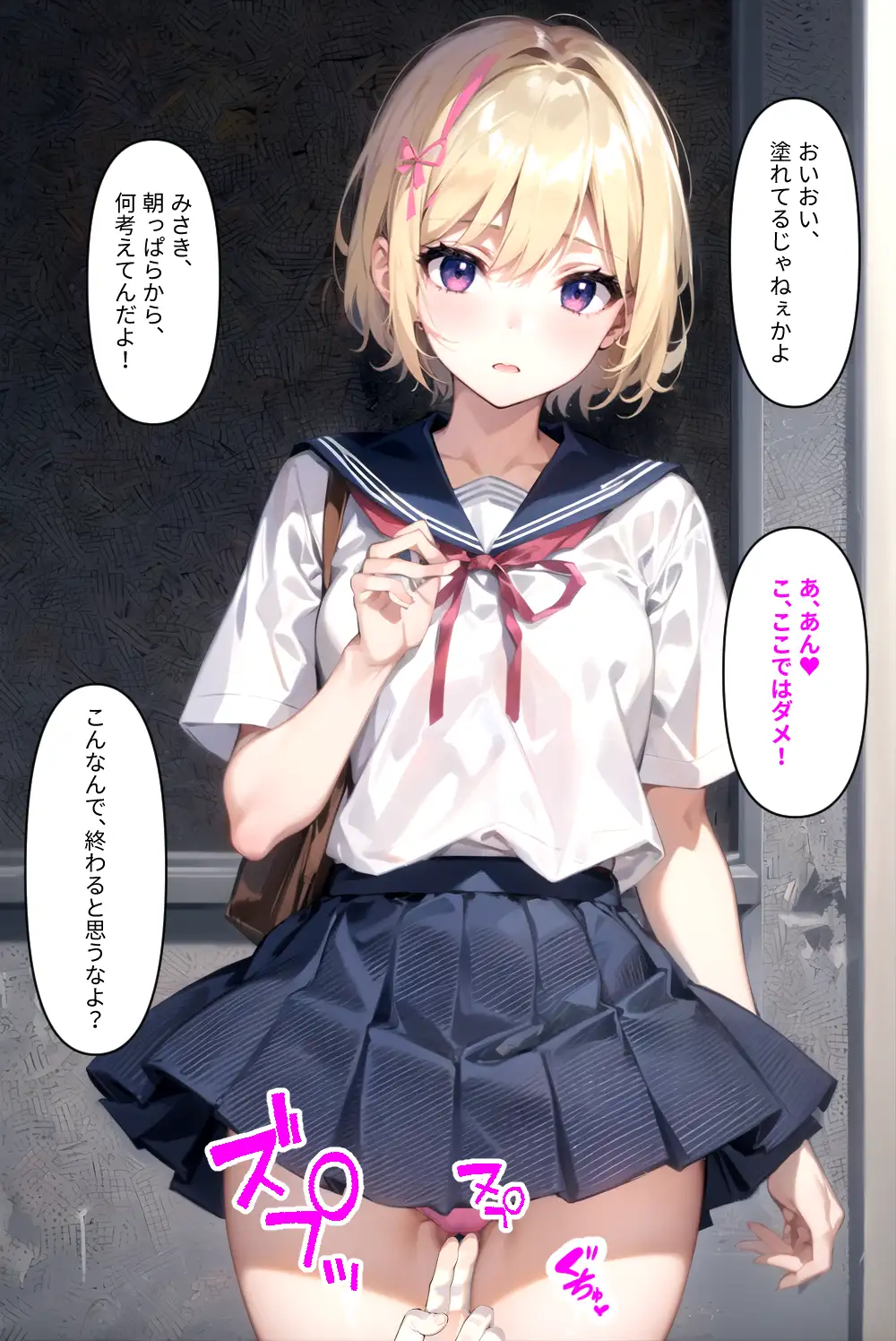 とある学園の生徒会長 〜ヤンキーにド変態調教されてドМ露出狂と化す〜 45ページ