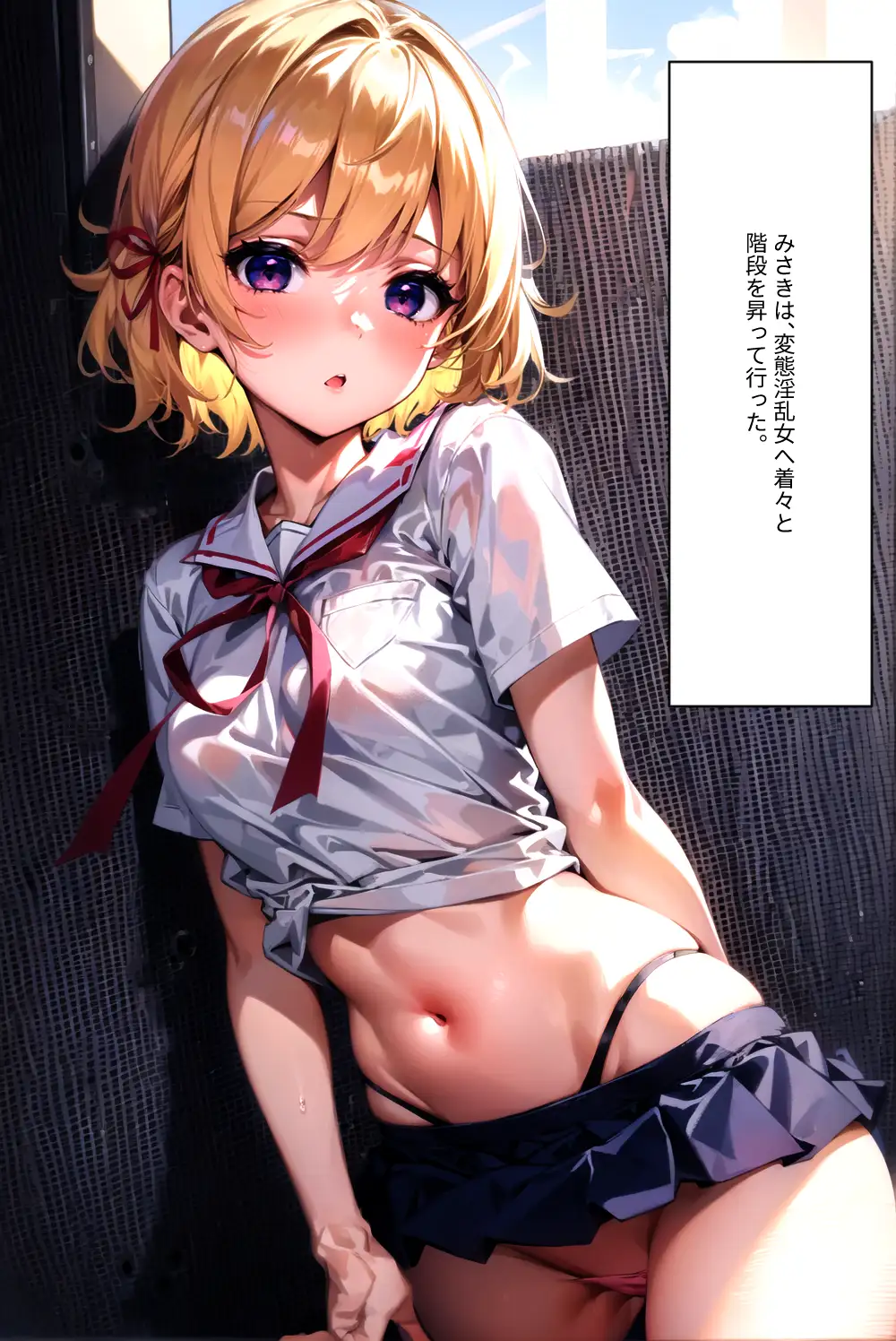 とある学園の生徒会長 〜ヤンキーにド変態調教されてドМ露出狂と化す〜 50ページ