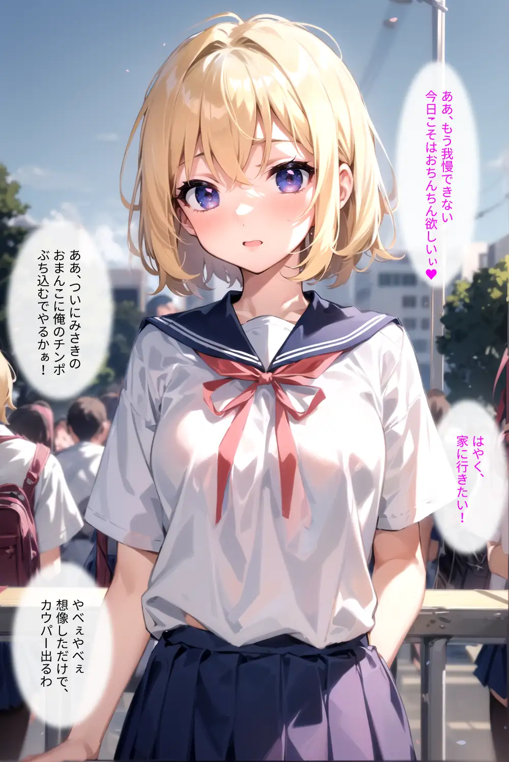 とある学園の生徒会長 〜ヤンキーにド変態調教されてドМ露出狂と化す〜 56ページ