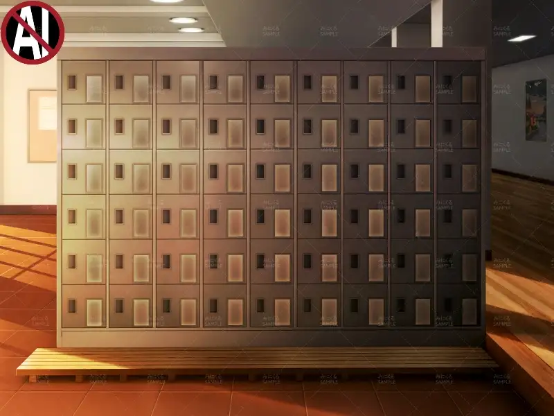 みにくる背景CG素材集『学園編』part11（Boost下駄箱） 3ページ