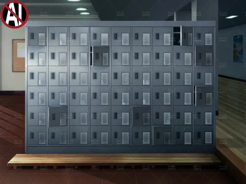 みにくる背景CG素材集『学園編』part11（Boost下駄箱） 14ページ