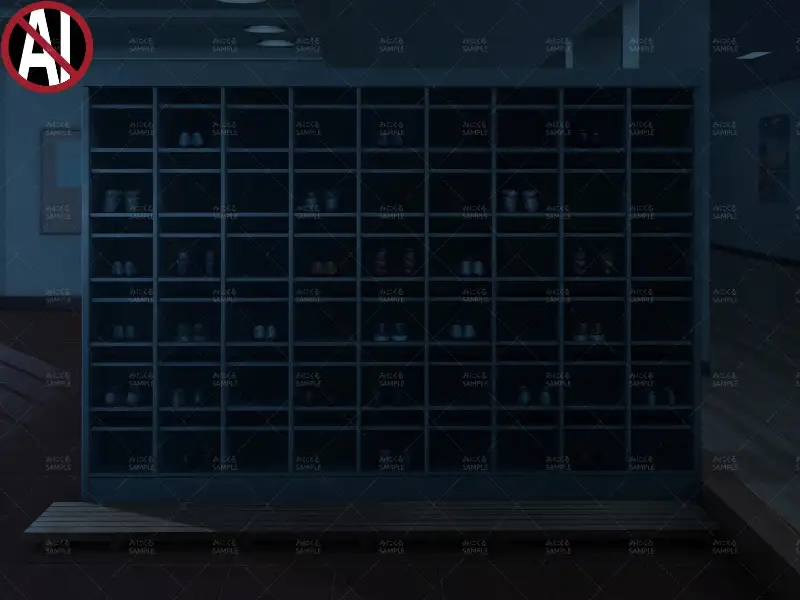 みにくる背景CG素材集『学園編』part11（Boost下駄箱） 16ページ