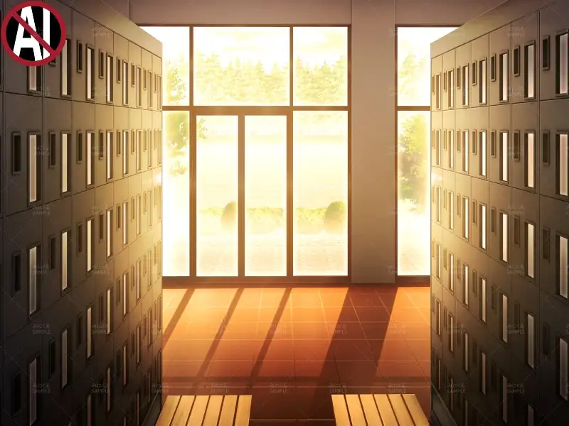 みにくる背景CG素材集『学園編』part11（Boost下駄箱） 24ページ