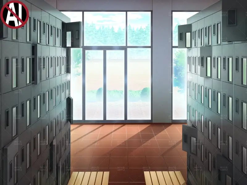 みにくる背景CG素材集『学園編』part11（Boost下駄箱） 29ページ