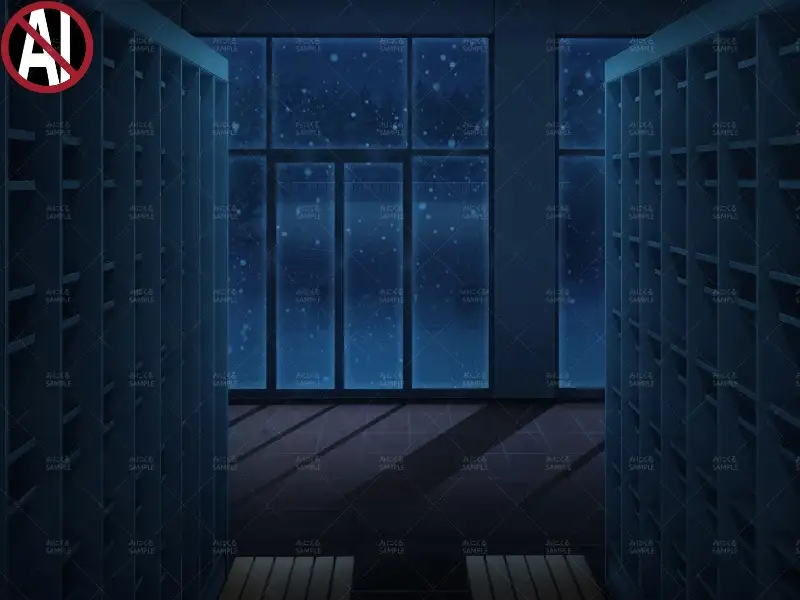 みにくる背景CG素材集『学園編』part11（Boost下駄箱） 37ページ