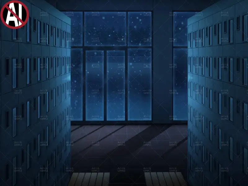 みにくる背景CG素材集『学園編』part11（Boost下駄箱） 39ページ