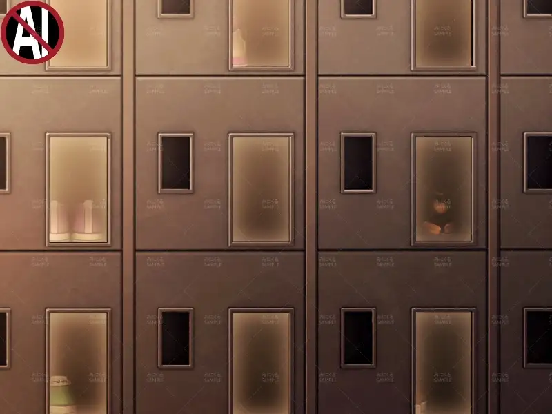 みにくる背景CG素材集『学園編』part11（Boost下駄箱） 45ページ