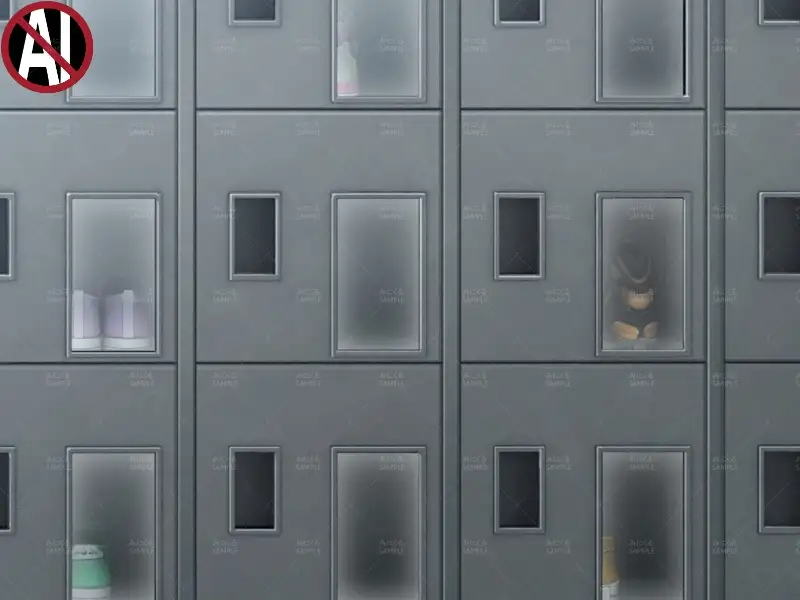 みにくる背景CG素材集『学園編』part11（Boost下駄箱） 51ページ