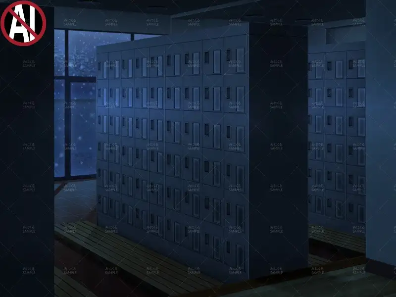 みにくる背景CG素材集『学園編』part11（Boost下駄箱） 63ページ