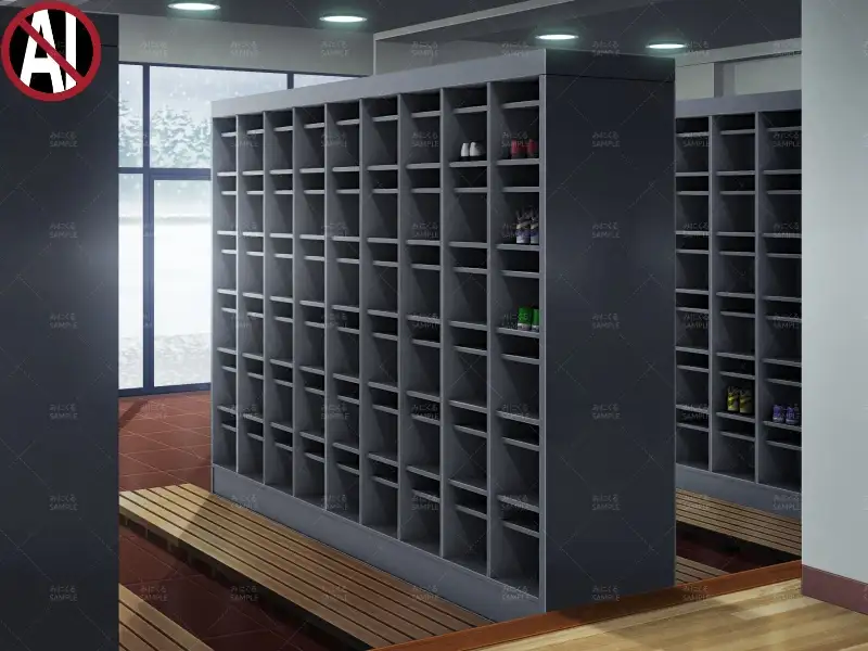 みにくる背景CG素材集『学園編』part11（Boost下駄箱） 64ページ