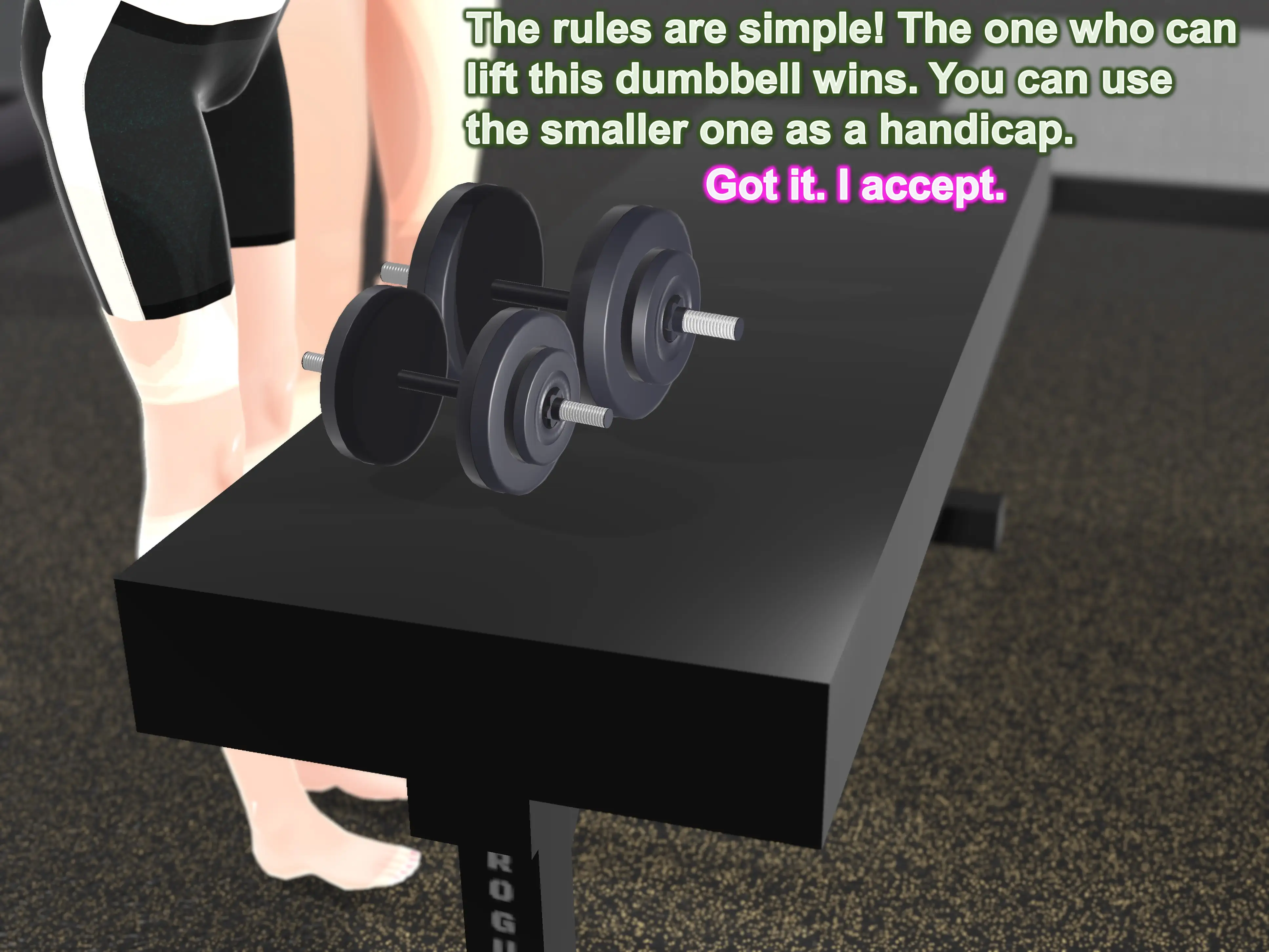 Outgrowing only girls， Overtake boys， Growth sound dumbbells Arc 4ページ